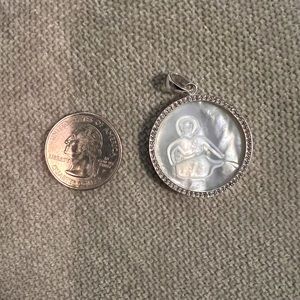 ASHA silver seashell charm AQUARIUS